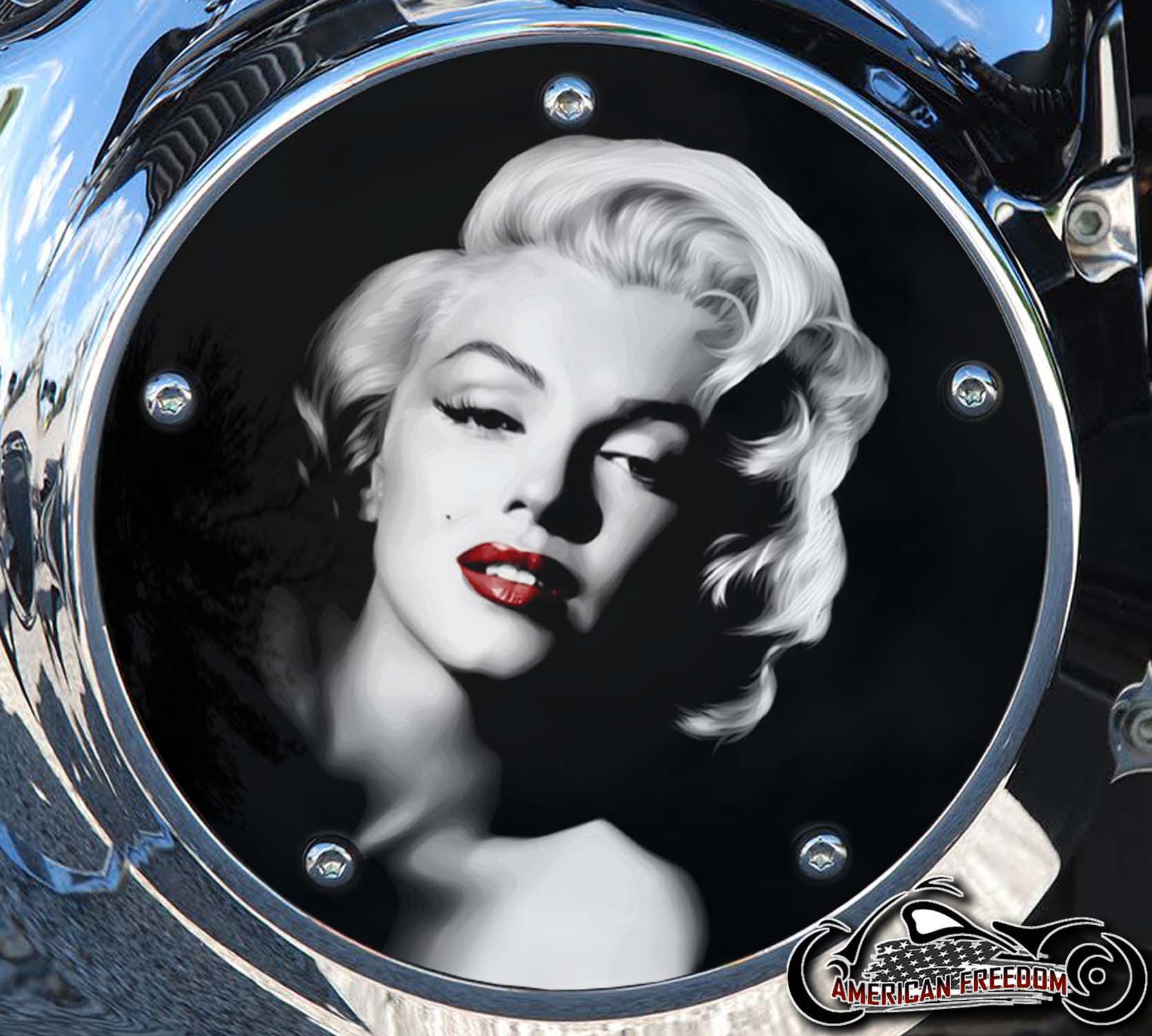 Custom Derby Cover - Pin Up Marilyn